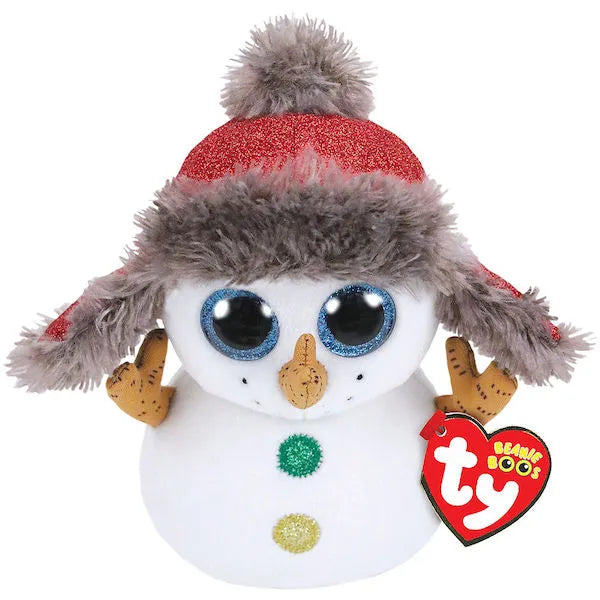 Ty Beanie Boo Buttons The Snowman 6"