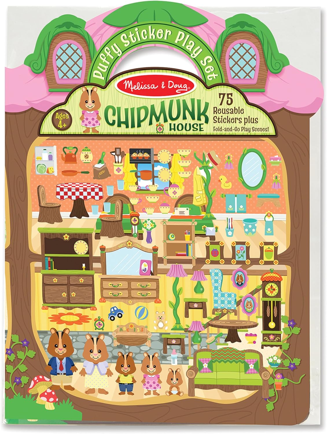 Puffy Sticker Play Set: Chipmunk House