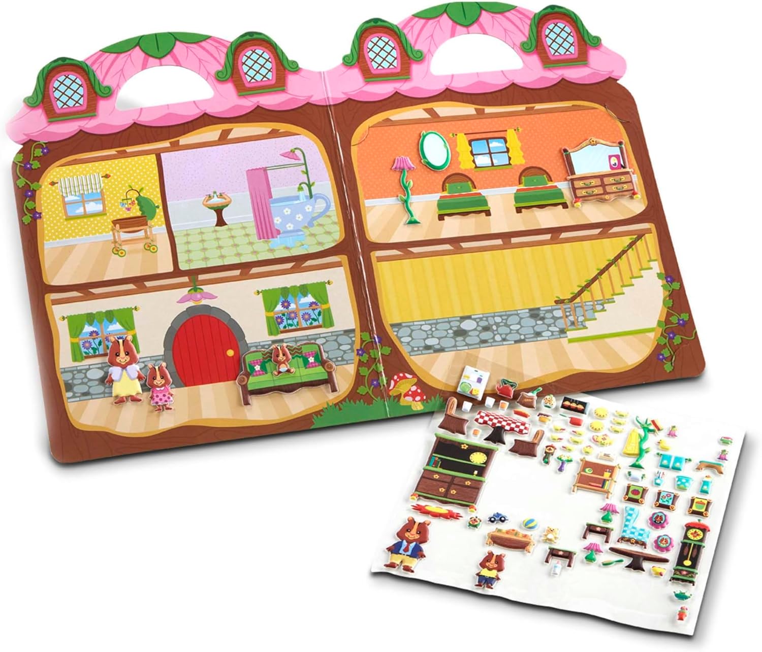 Puffy Sticker Play Set: Chipmunk House