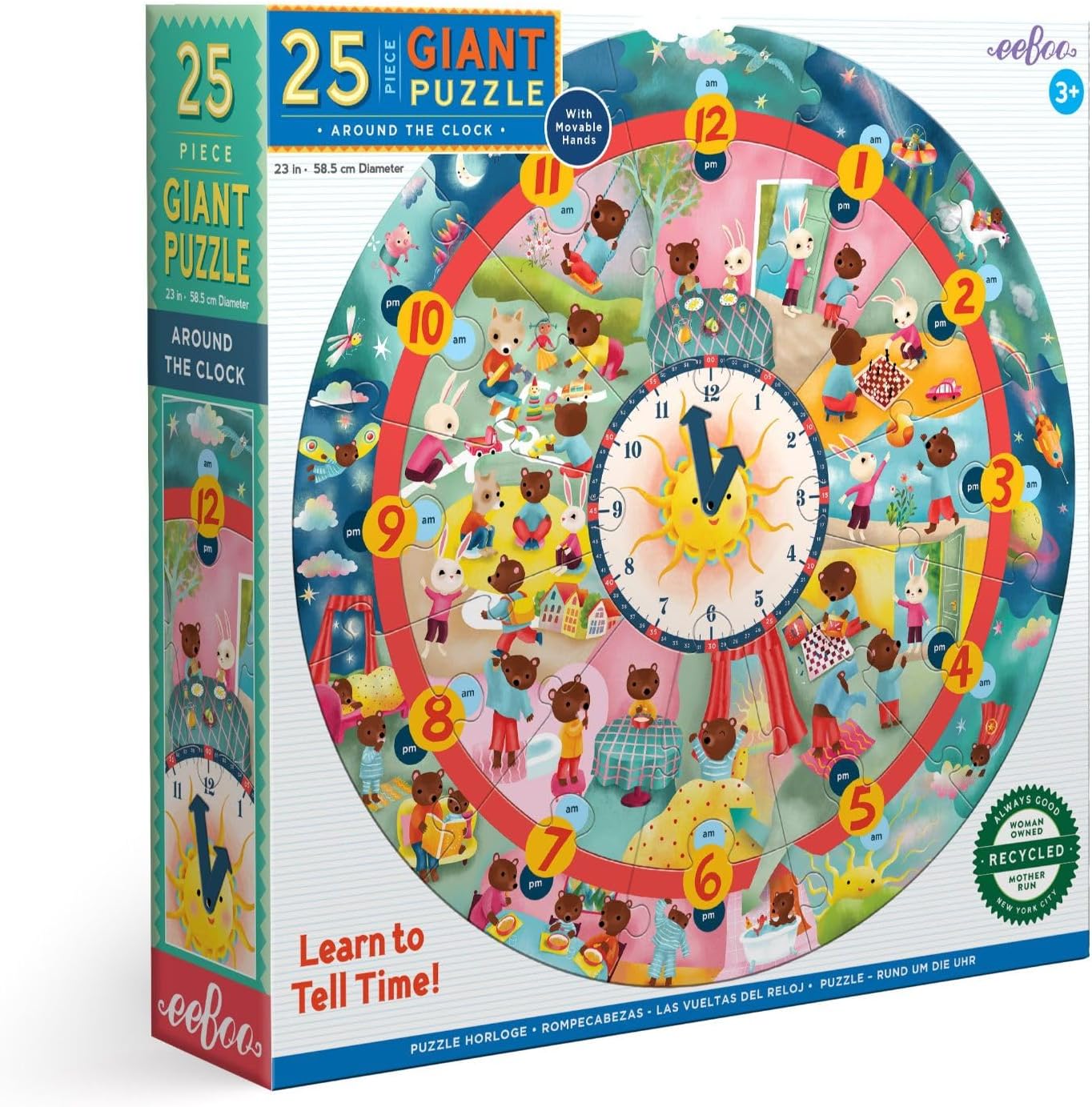 Around The Clock Jigsaw Puzzle 25pc