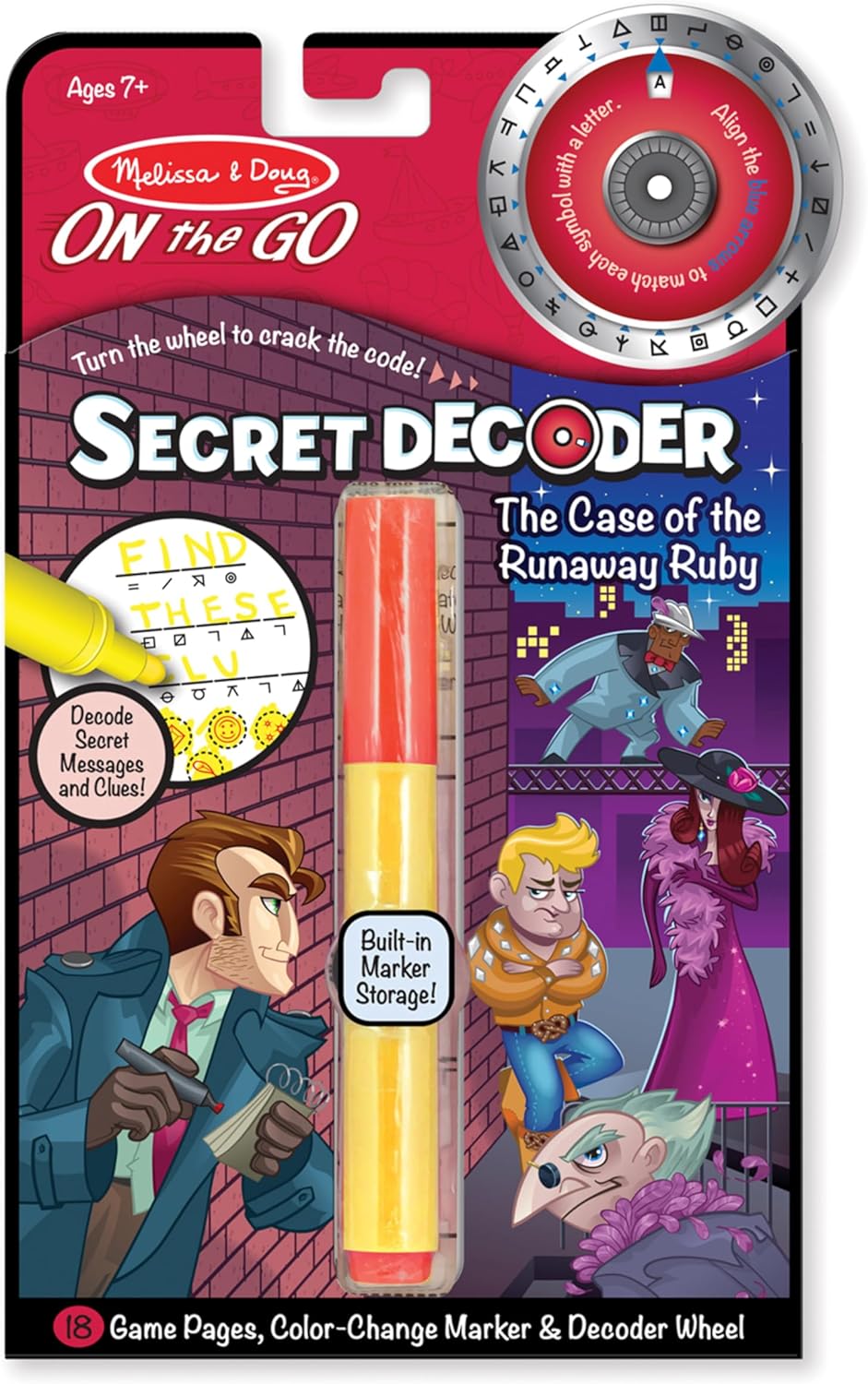 On The Go Secret Decoder Activity Book - The Case of The Runaway Ruby
