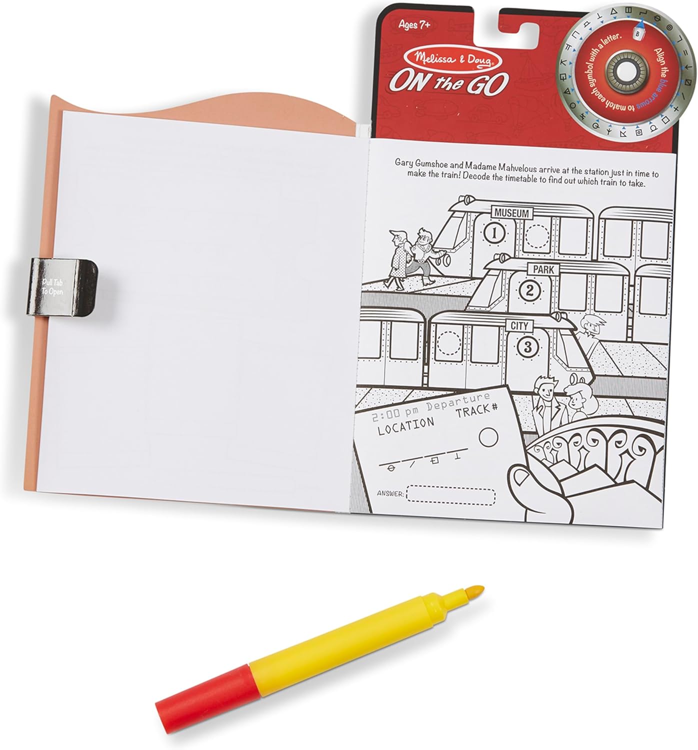 On The Go Secret Decoder Activity Book - The Case of The Runaway Ruby