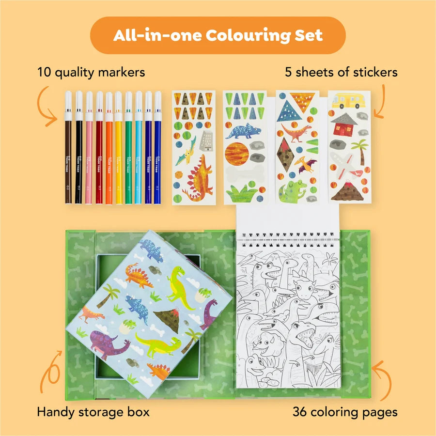 Dinosaur Coloring Set