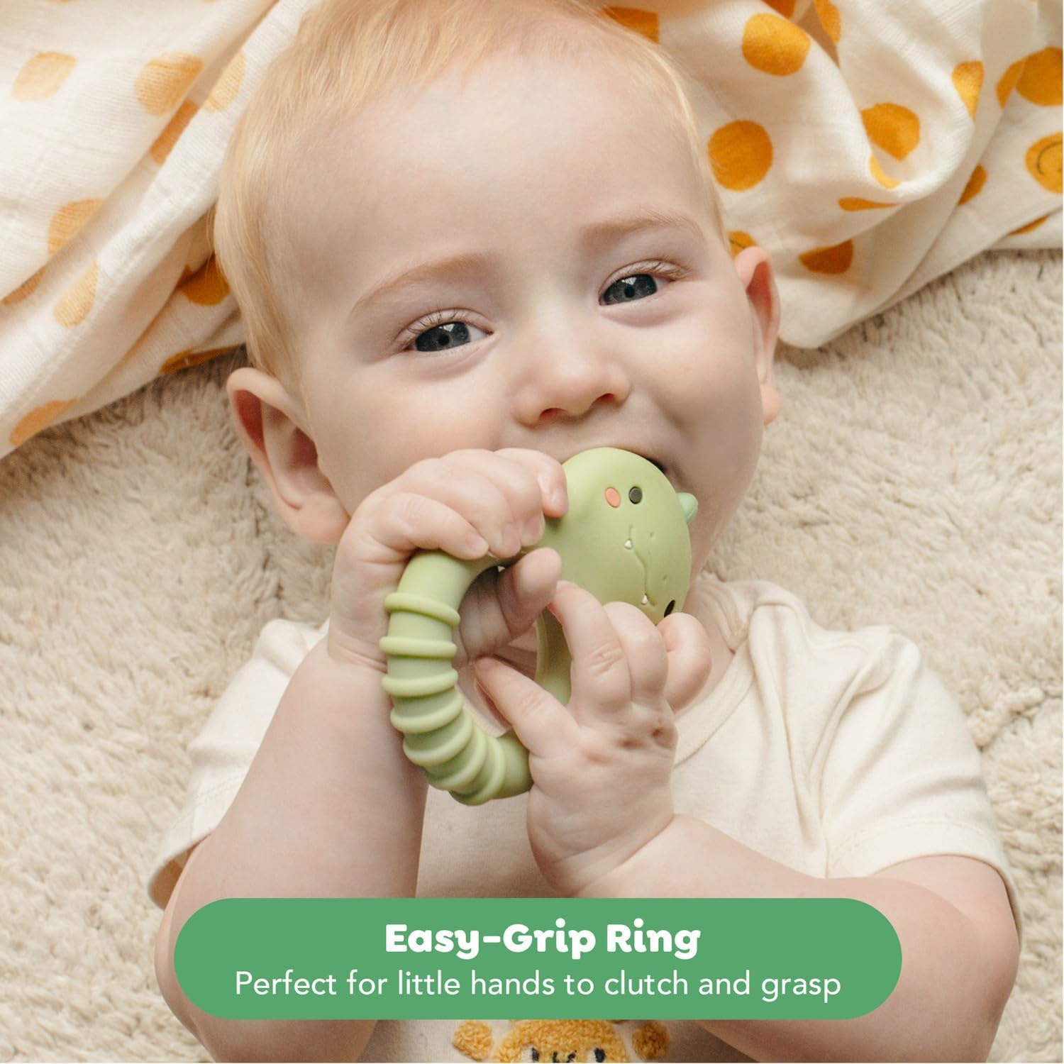 Dino Silicone Teether
