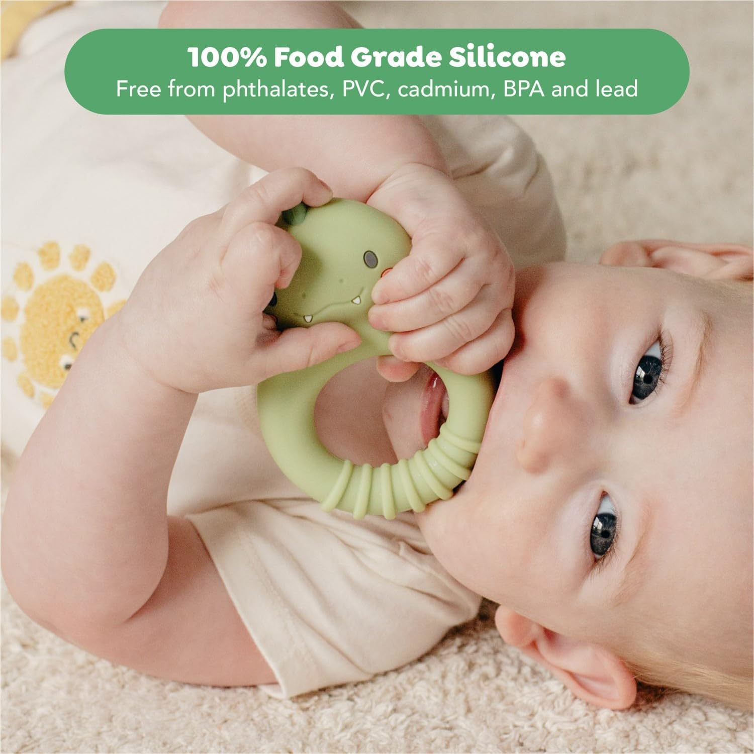 Dino Silicone Teether