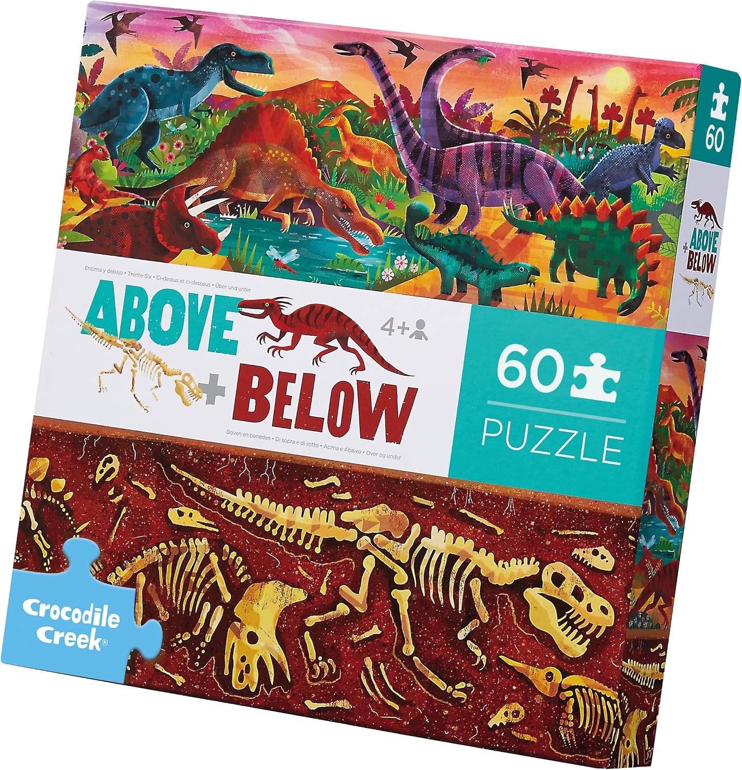 Dino Above And Below 60pc Puzzle