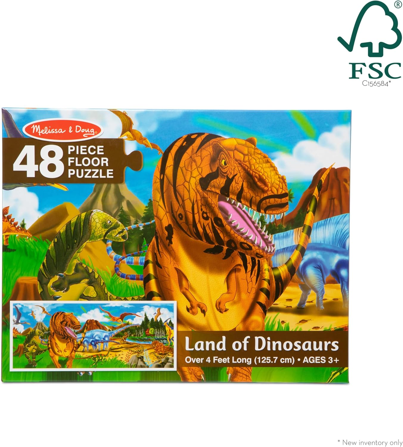 Land of Dinosaurs Floor Puzzle, 48 pc