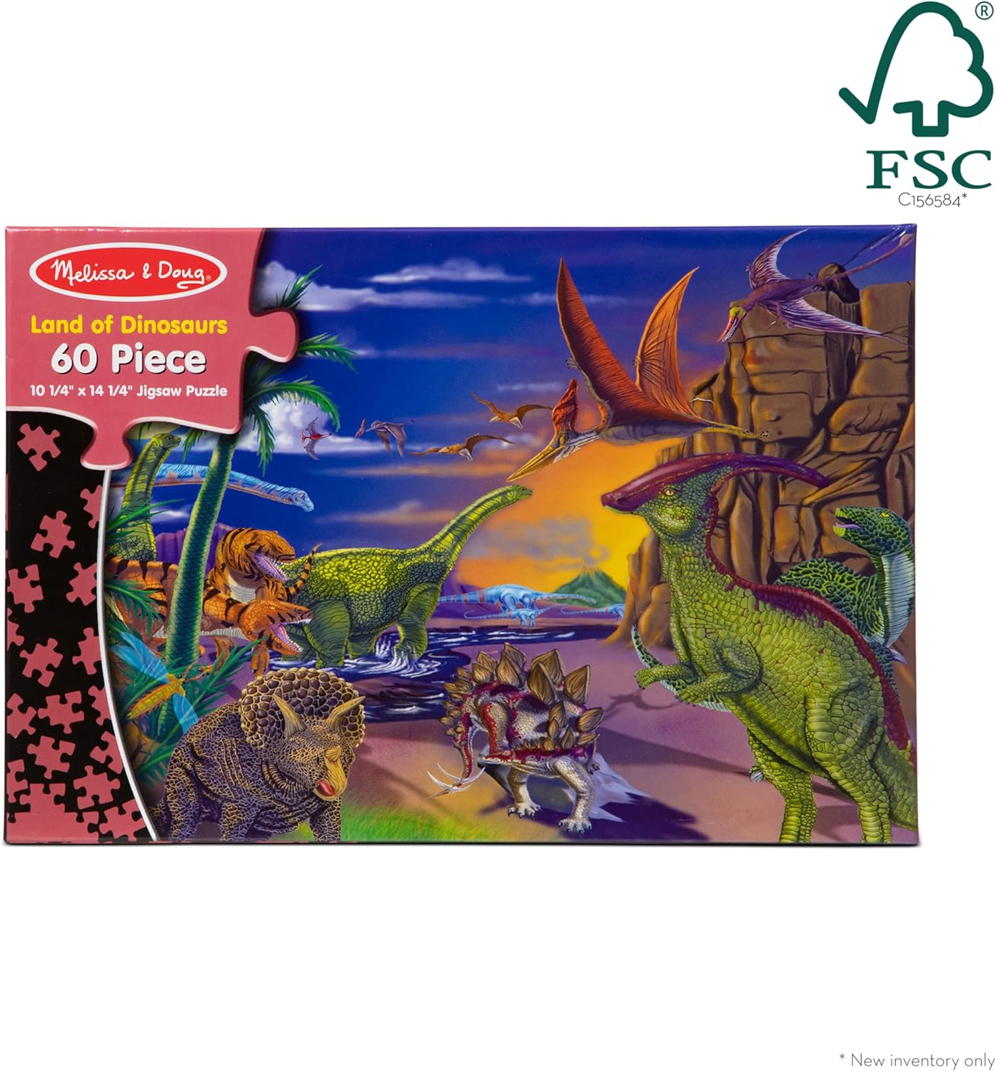 Land of Dinosaurs Jigsaw Puzzle (60 pcs)