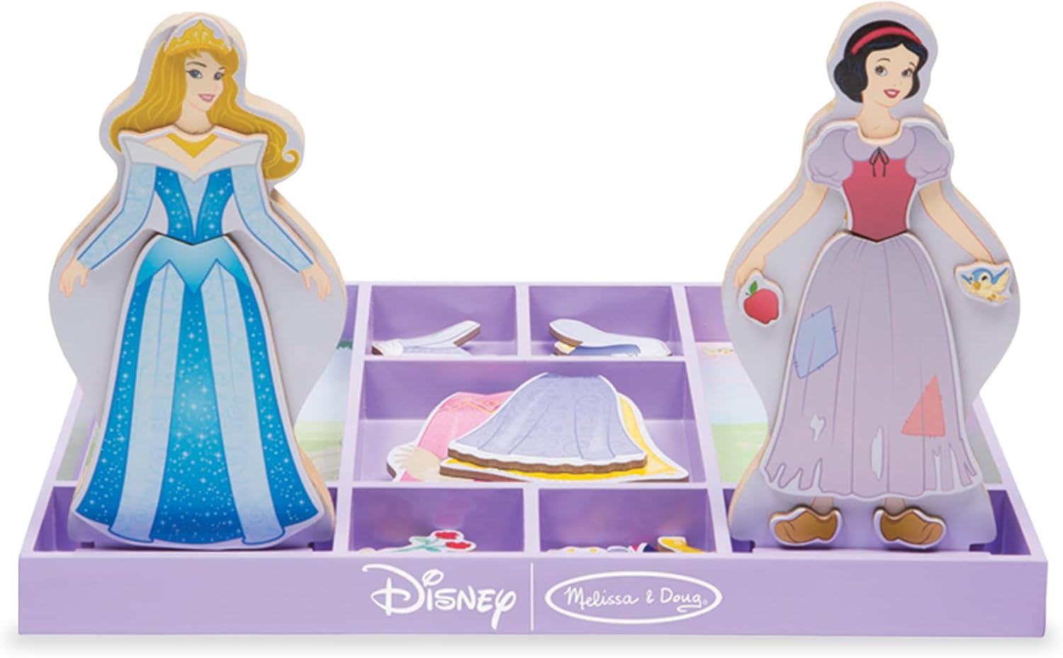 Disney Sleeping Beauty & Snow White Wooden Magnetic Dress-up