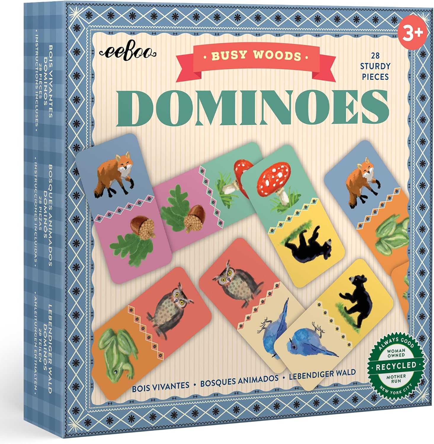 Dominoes: Busy Woods - 28 Colorful Tiles