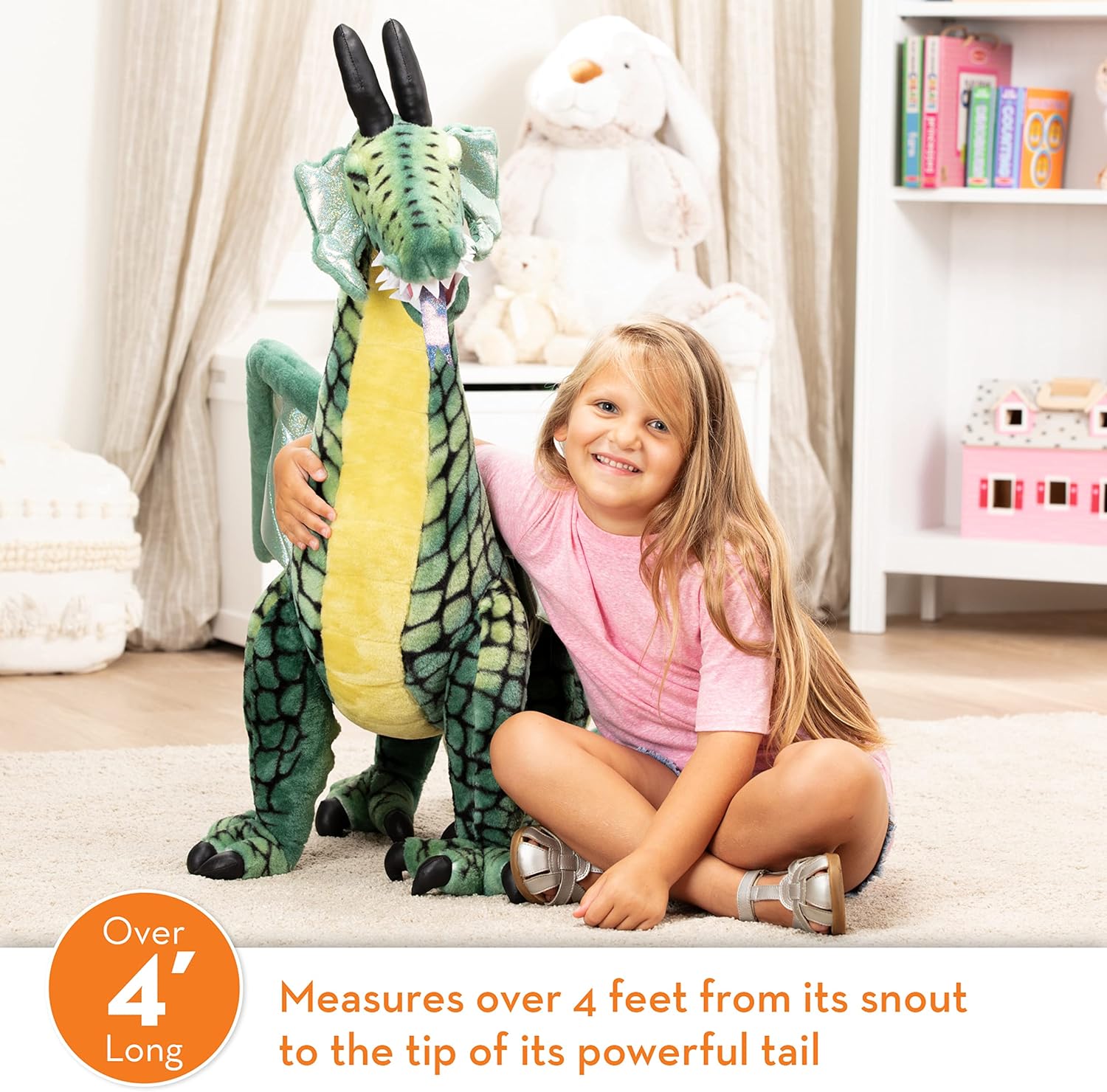 Plush Giant Winged Dragon Stuffed Animal