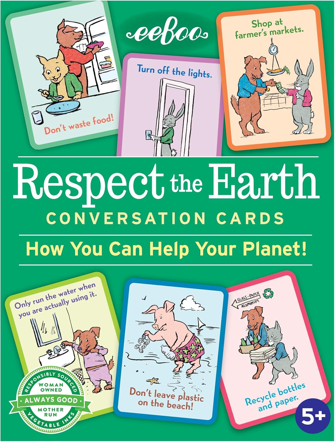 Respect The Earth Conversation and Educational Flash Cards