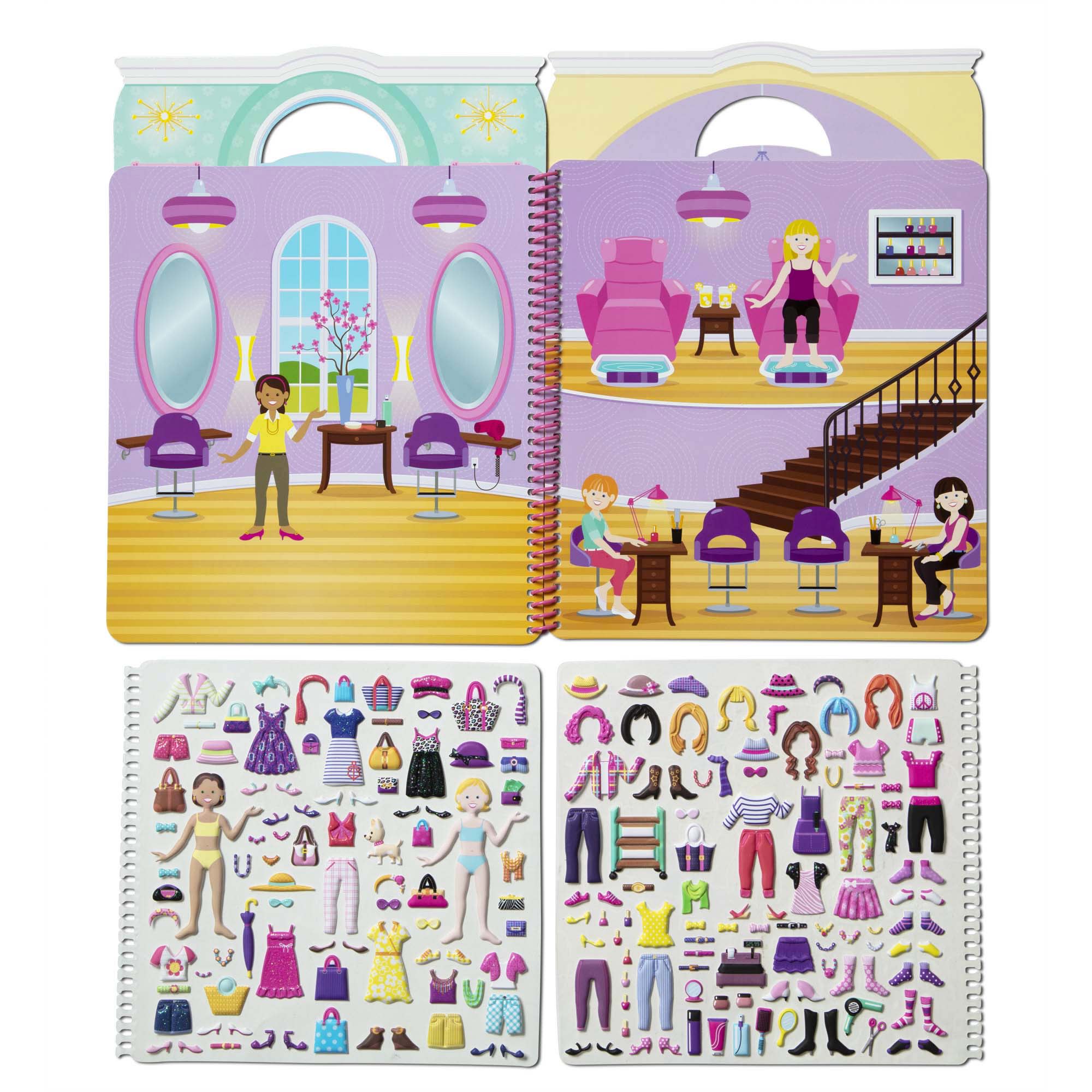 Puffy Sticker Activity Book - Day of Glamour