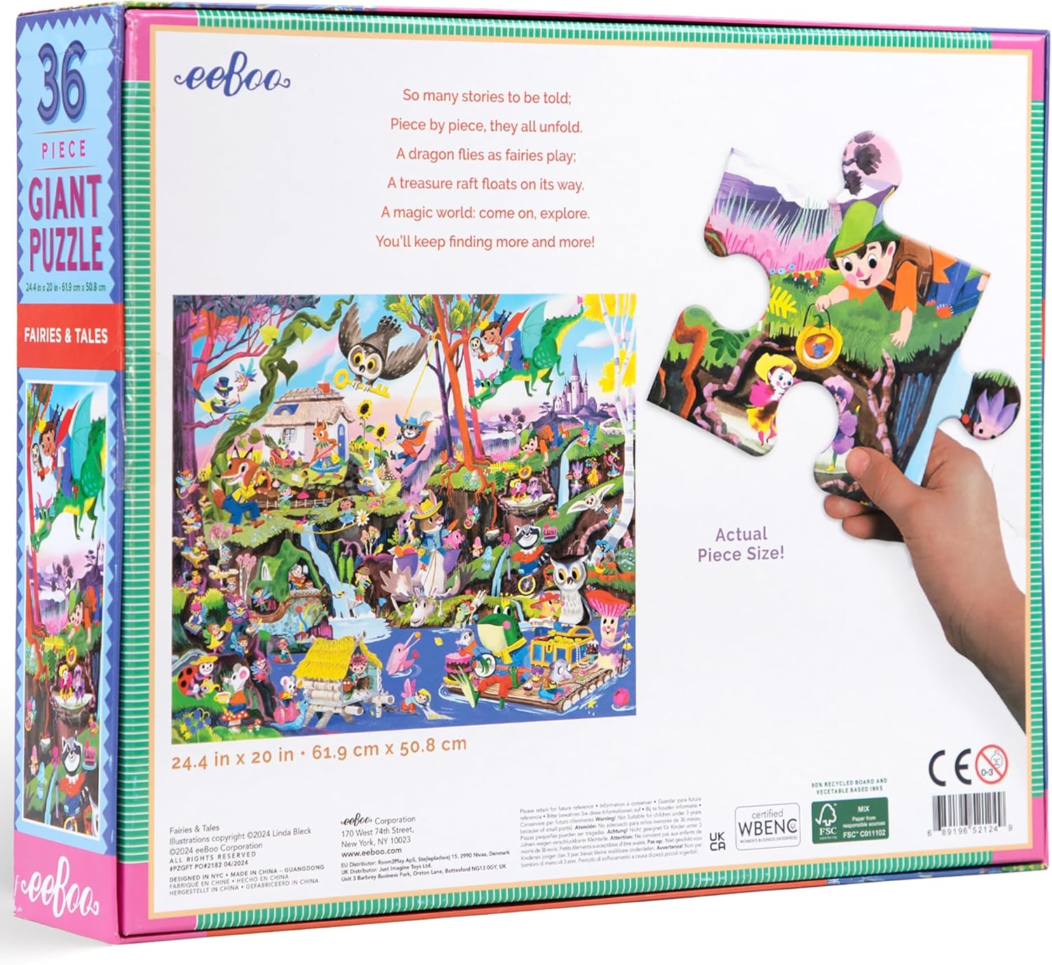Fairies & Tales Floor Puzzle 36pc