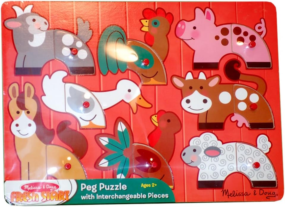 Farm Mix 'n Match Peg Puzzle