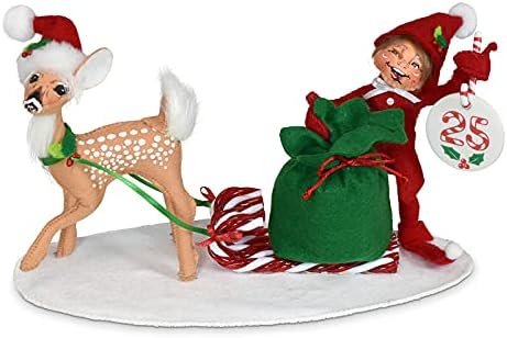 Annalee Countdown Elf with Fawn, 5"