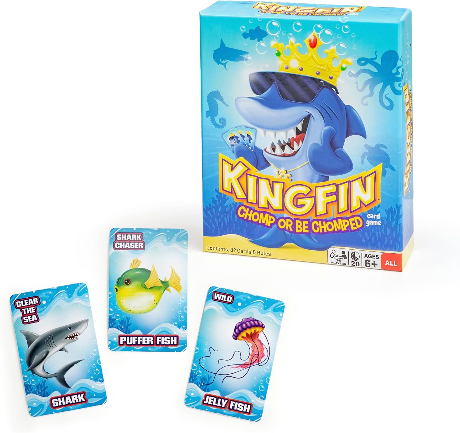 Kingfin Chomped or Be Chomped Card Game