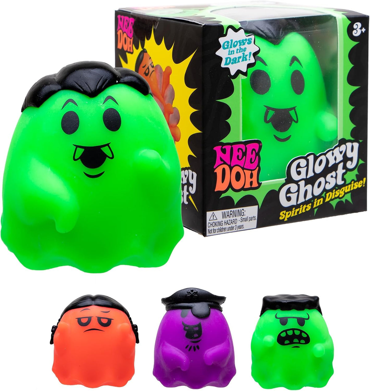 Needoh Needohween Glowy Ghost - (Pack of 1)