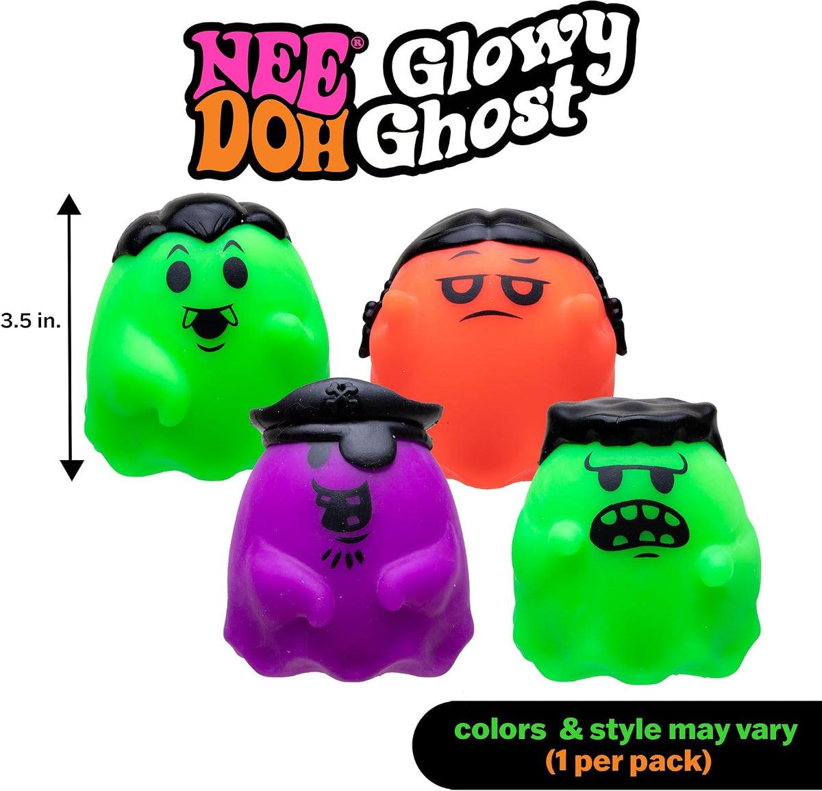Needoh Needohween Glowy Ghost - (Pack of 1)