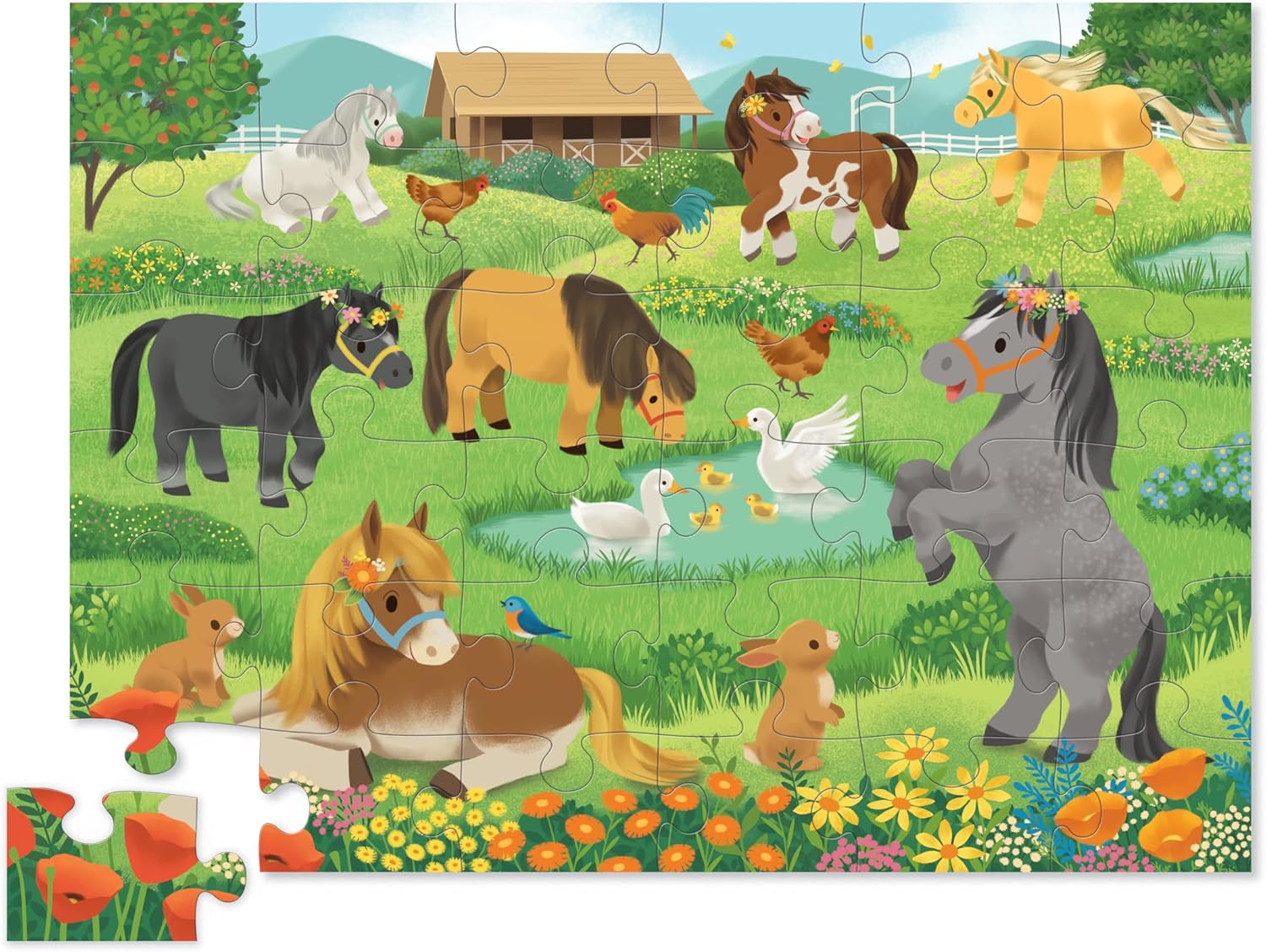 Pretty Ponies Floor Puzzle 36pc