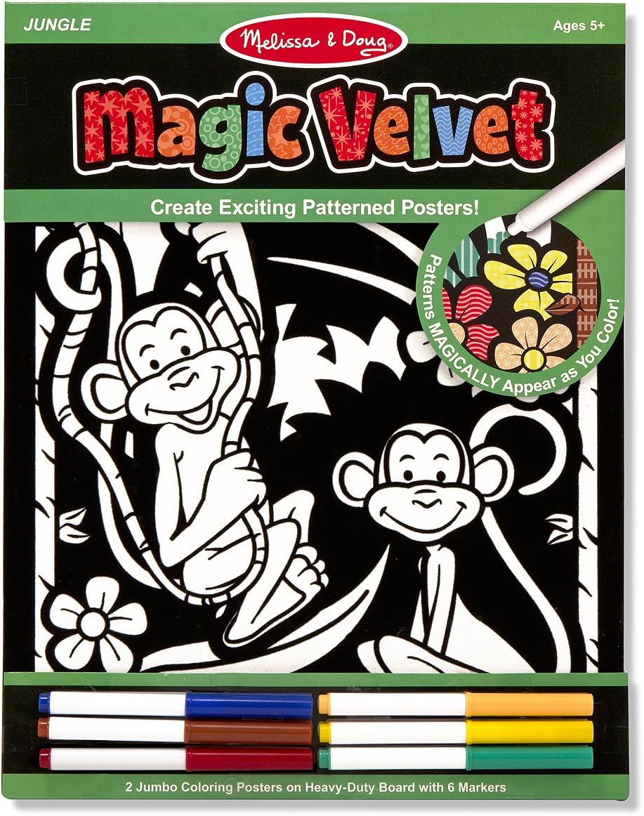 Magic Velvet Pattern Reveal Posters - Jungle