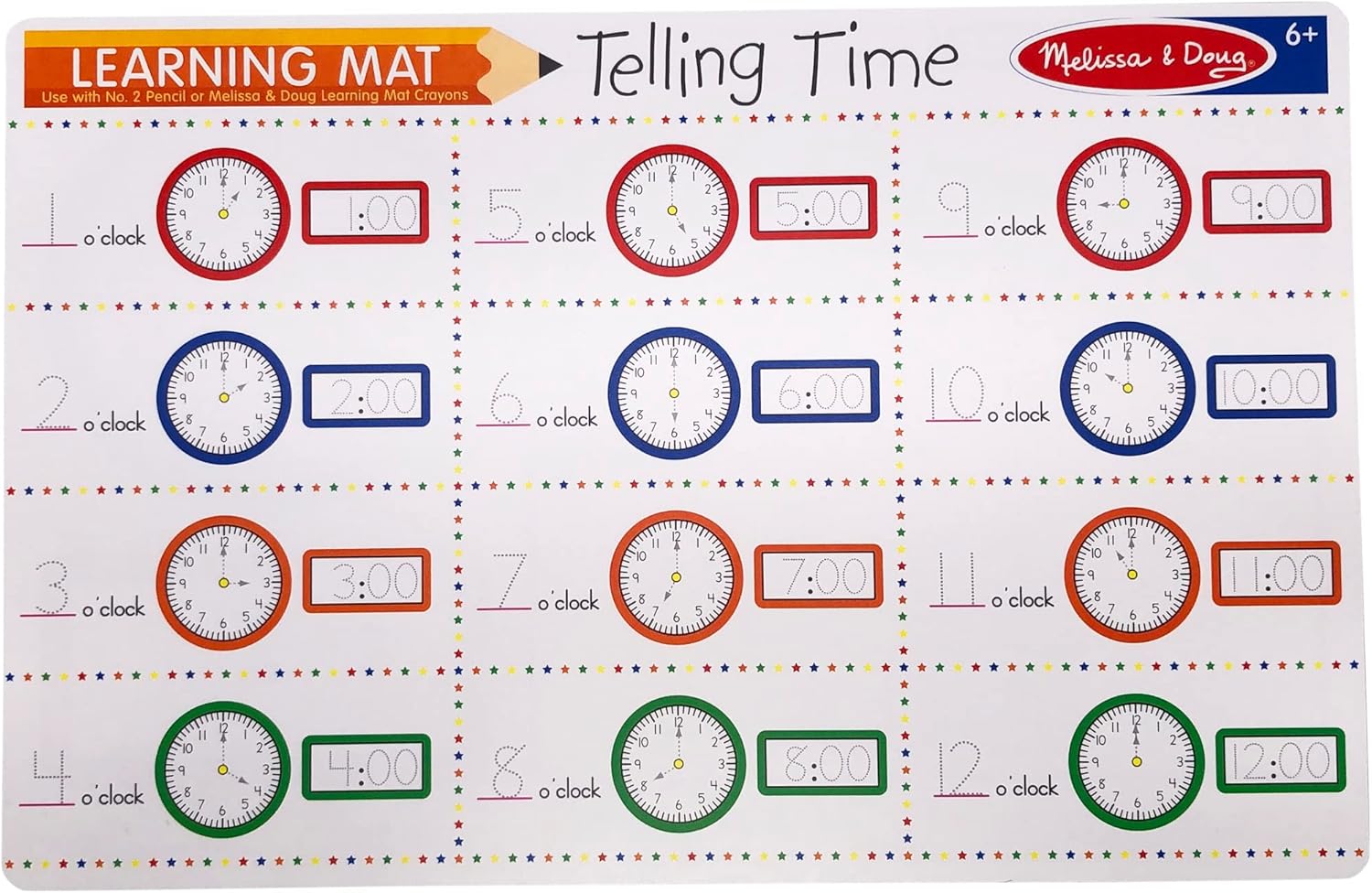 Telling Time Learning Write A Mat