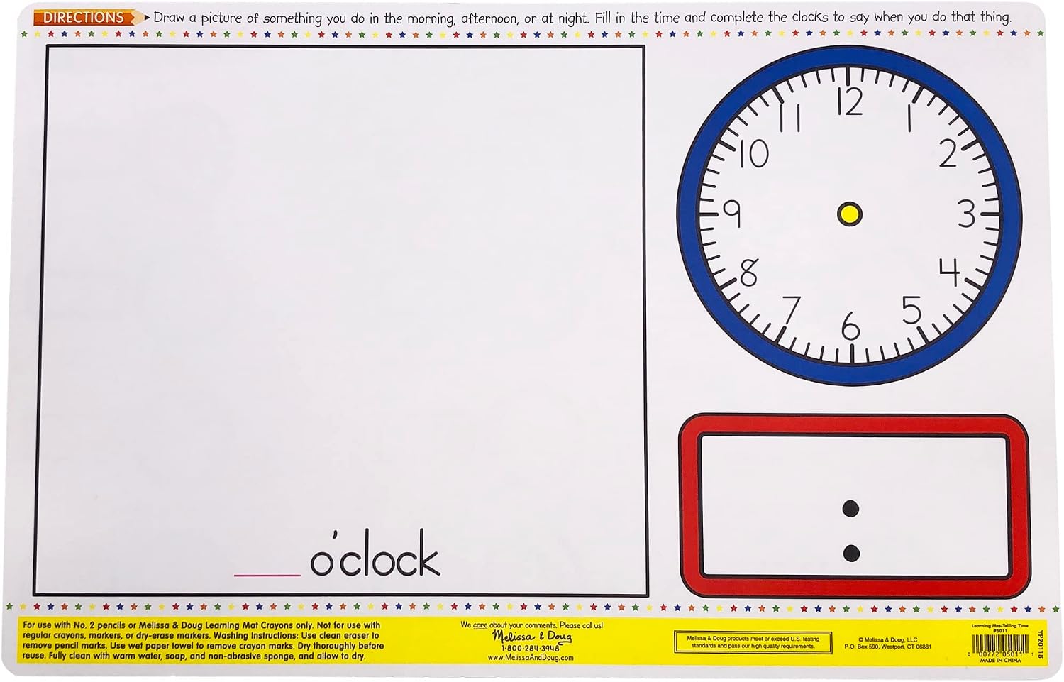 Telling Time Learning Write A Mat