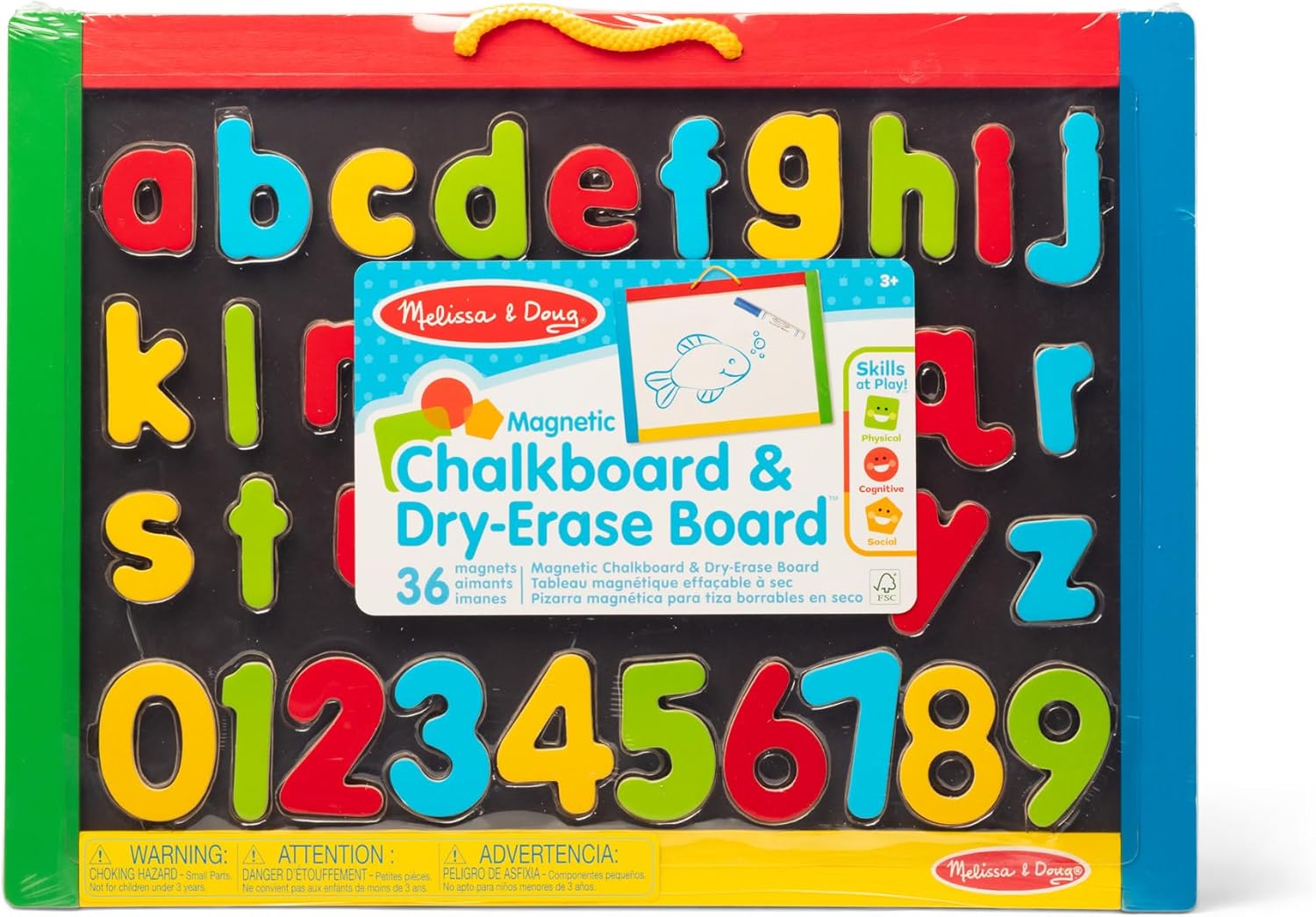 Magnetic Chalkboard/Dry Erase Board With Numbers & Letters (Lowercase)