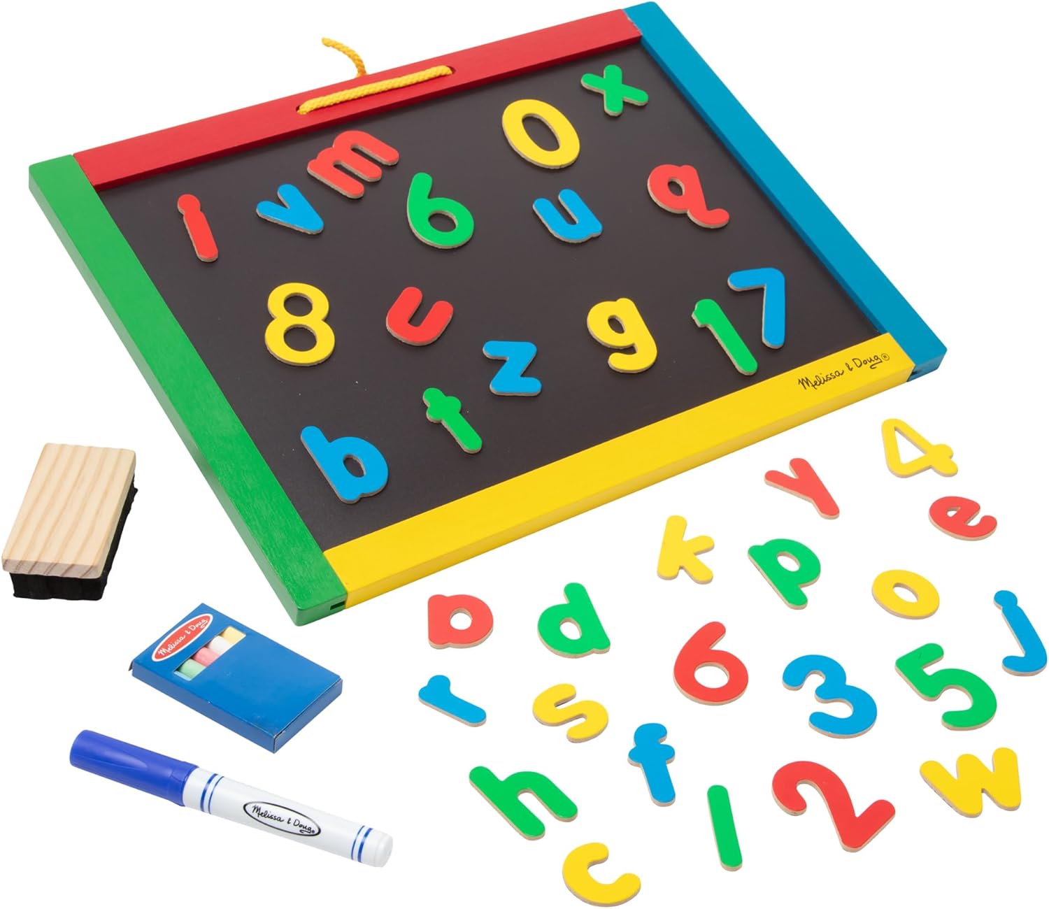 Magnetic Chalkboard/Dry Erase Board With Numbers & Letters (Lowercase)