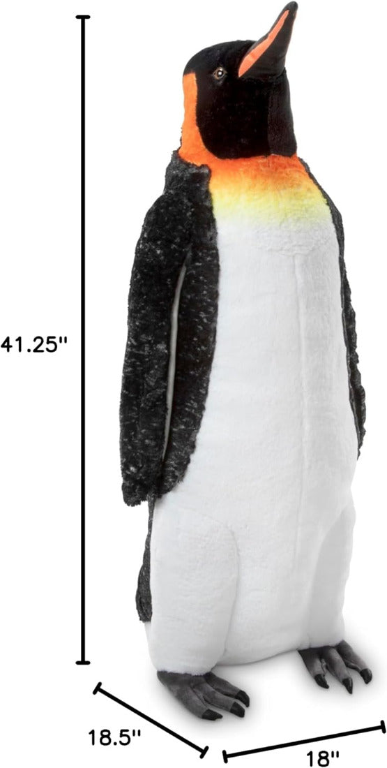 Lifelike Plush Emperor Penguin Standing Stuffed Animal (3.4 Feet Tall)