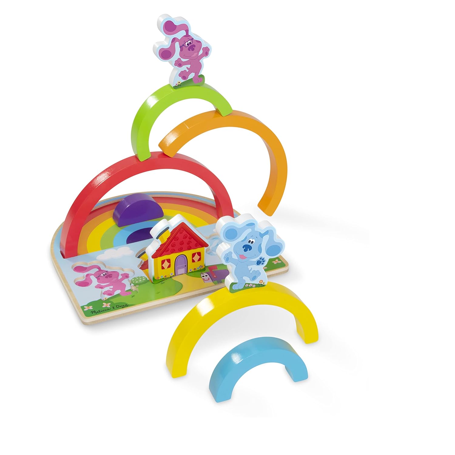 Blue's Clues & You! Wooden Rainbow Stacking Puzzle