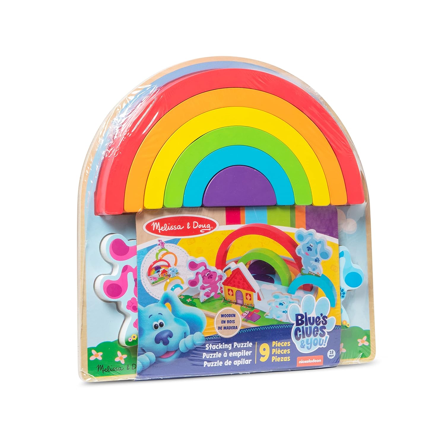 Blue's Clues & You! Wooden Rainbow Stacking Puzzle