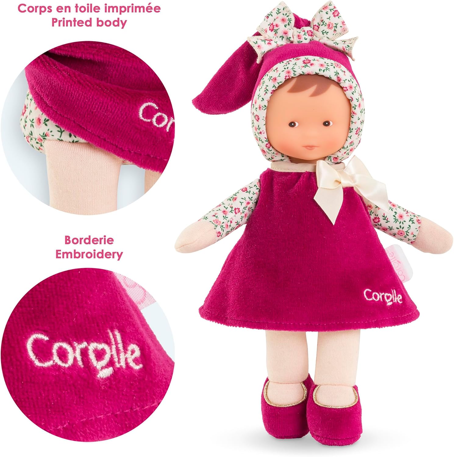 Miss Rose Grenadine Doll 10"