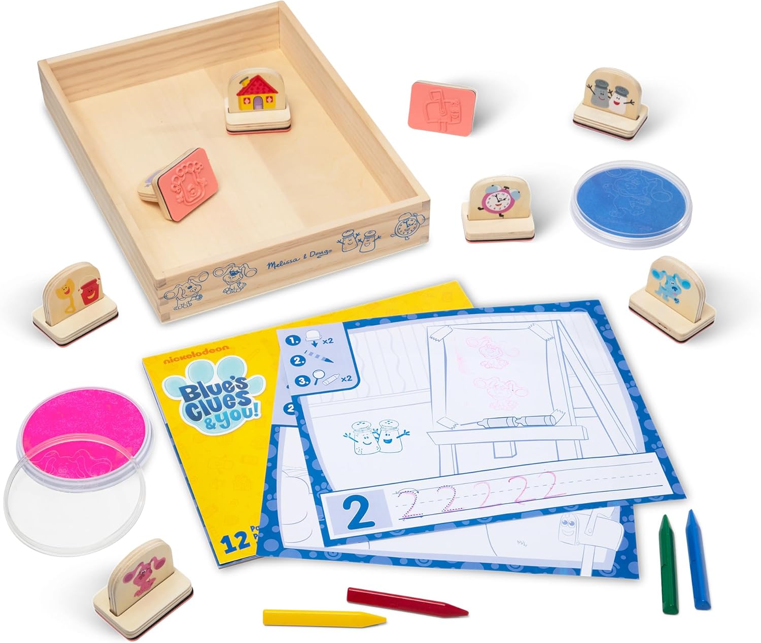 Blue's Clues & You! Wooden Handle Stamps and Activity Pad
