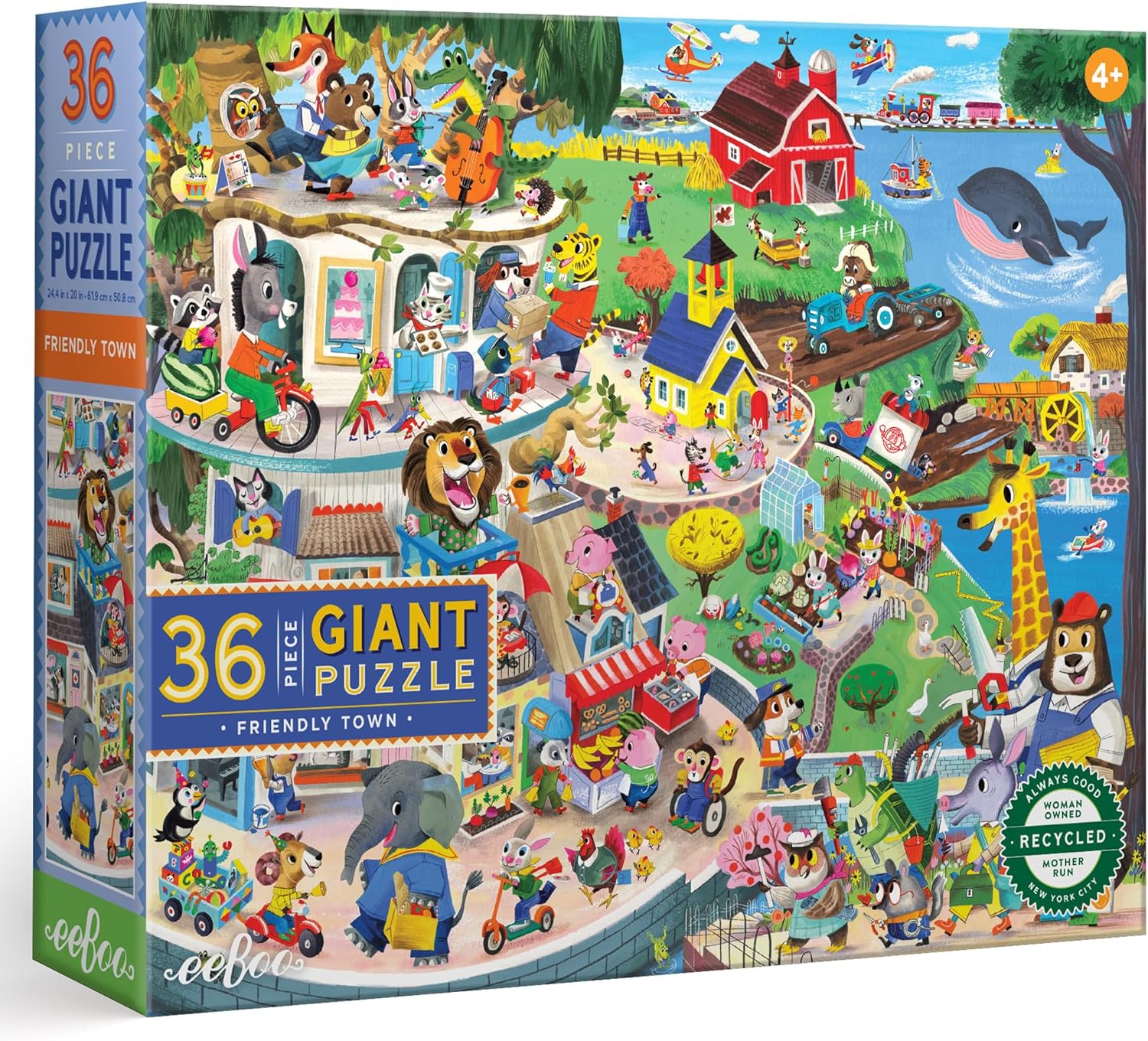 Friendly Town Floor Puzzle 36pc