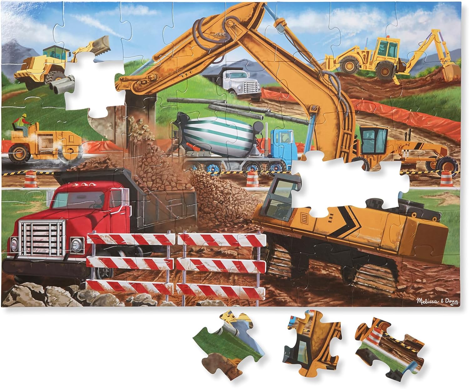 Building Site Floor Puzzle, 48 pc