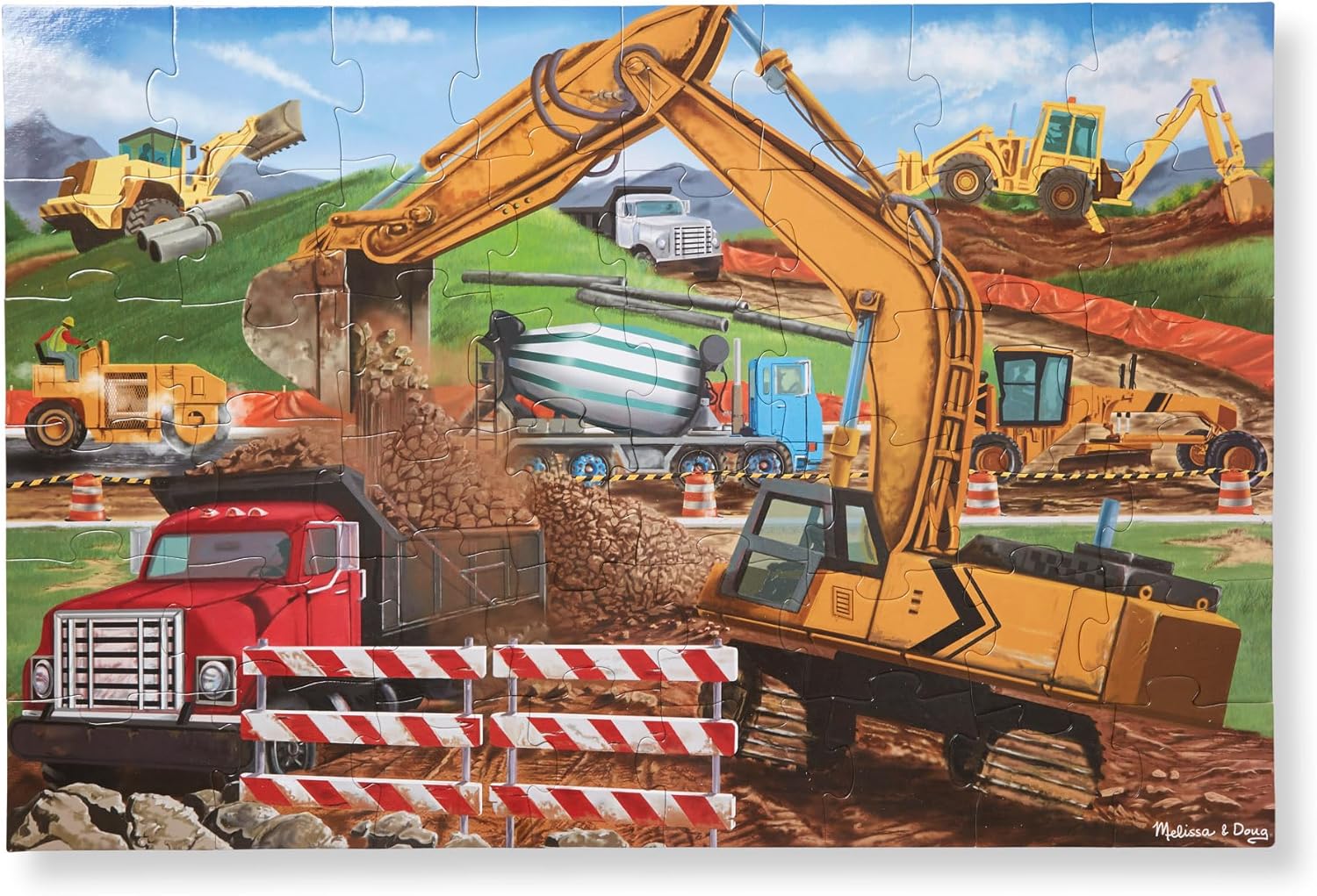 Building Site Floor Puzzle, 48 pc