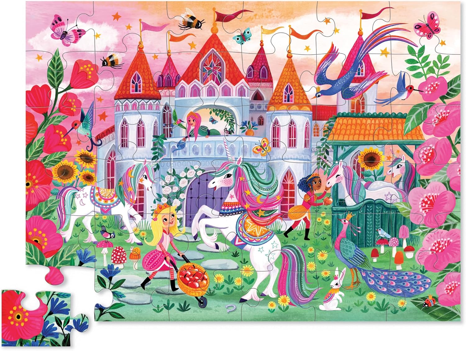 Unicorn Castle 45pc Floor Puzzle