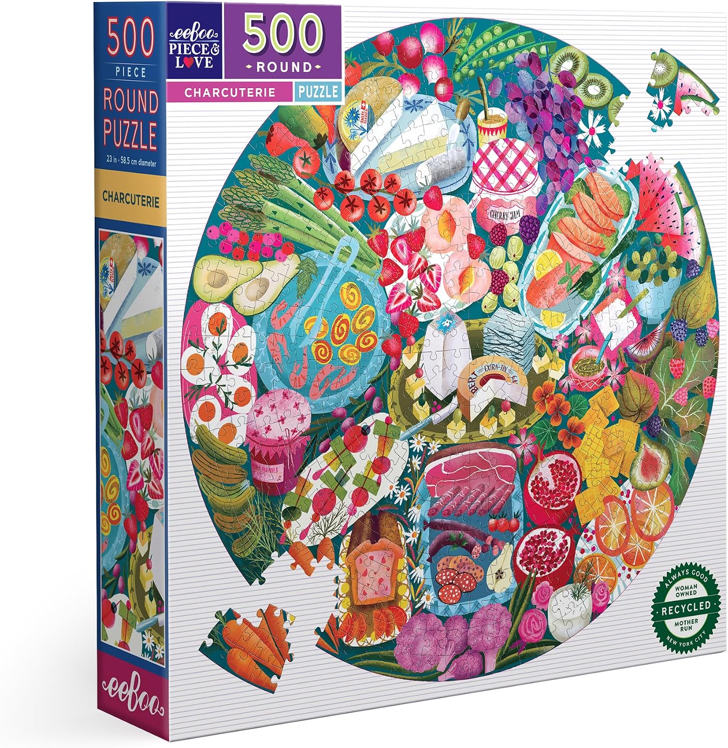 Charcuterie 500pc Round Puzzle