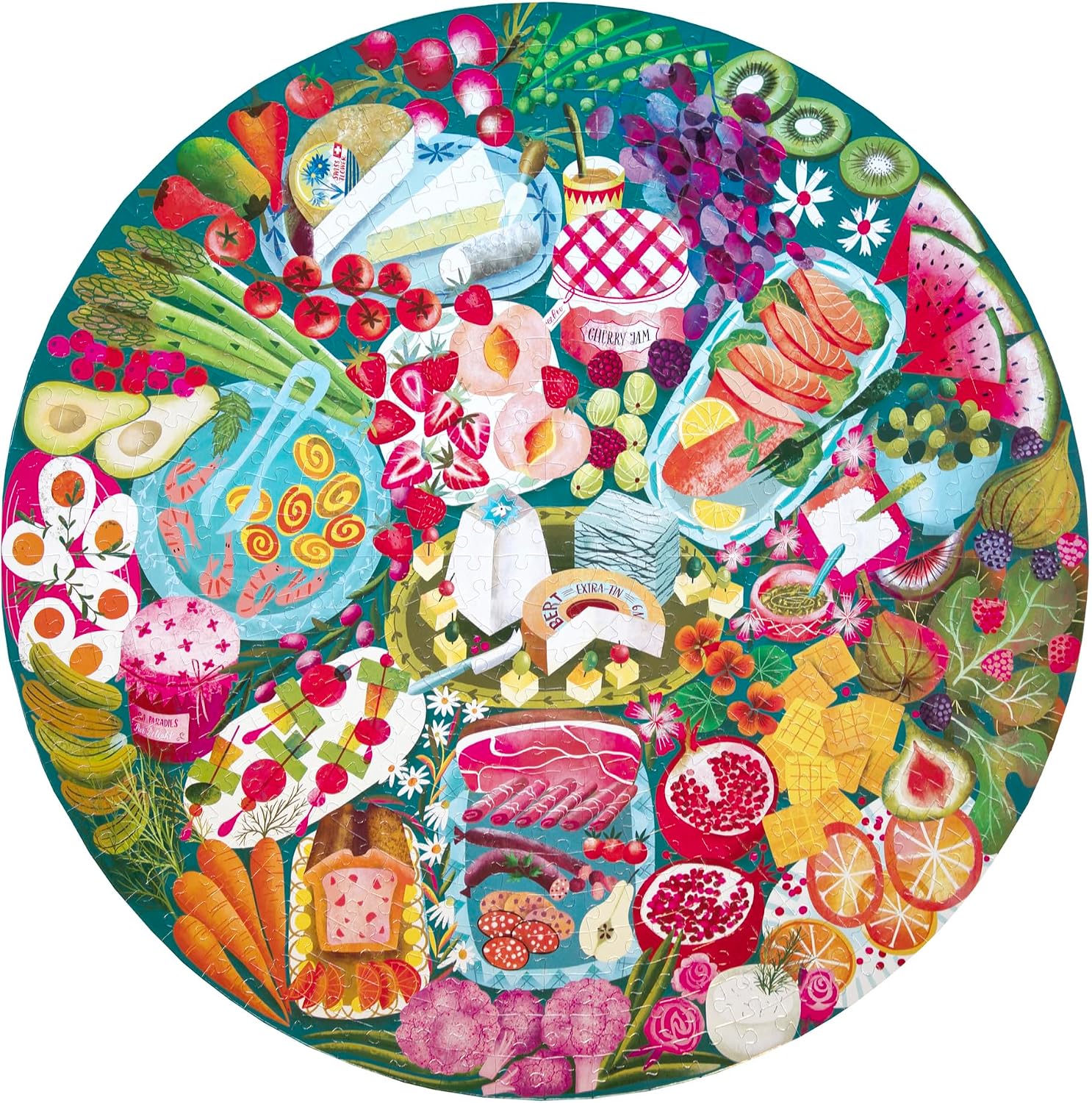 Charcuterie 500pc Round Puzzle