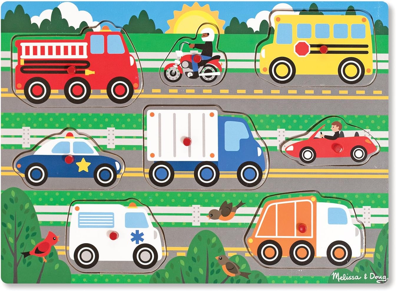 Vehicles Peg Puzzle