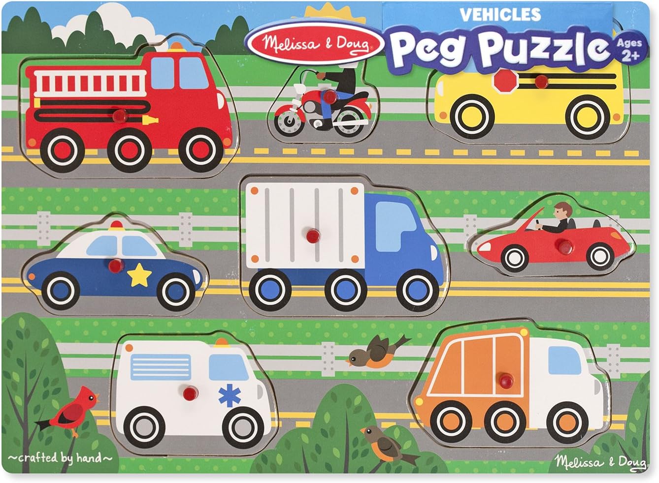 Vehicles Peg Puzzle