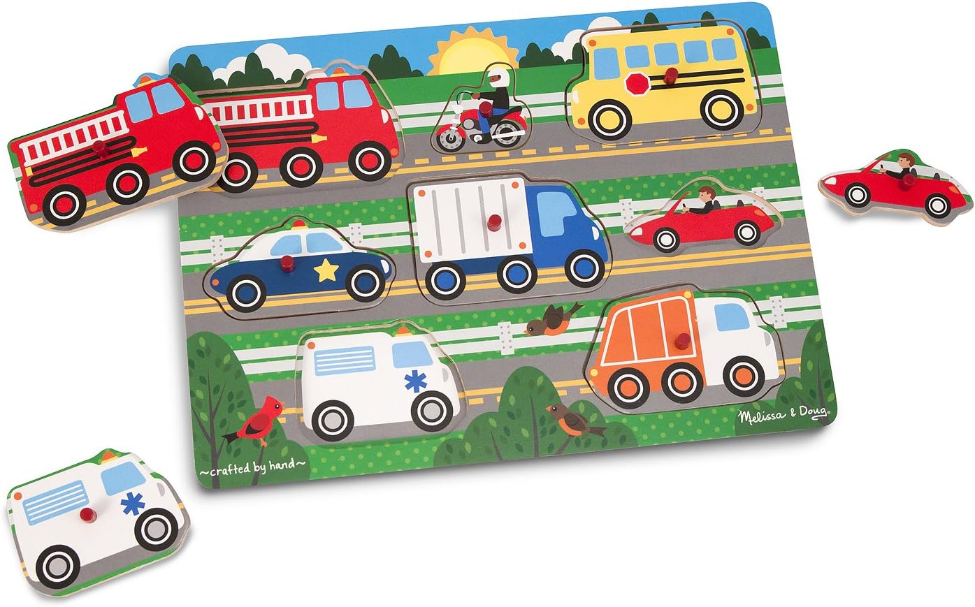 Vehicles Peg Puzzle